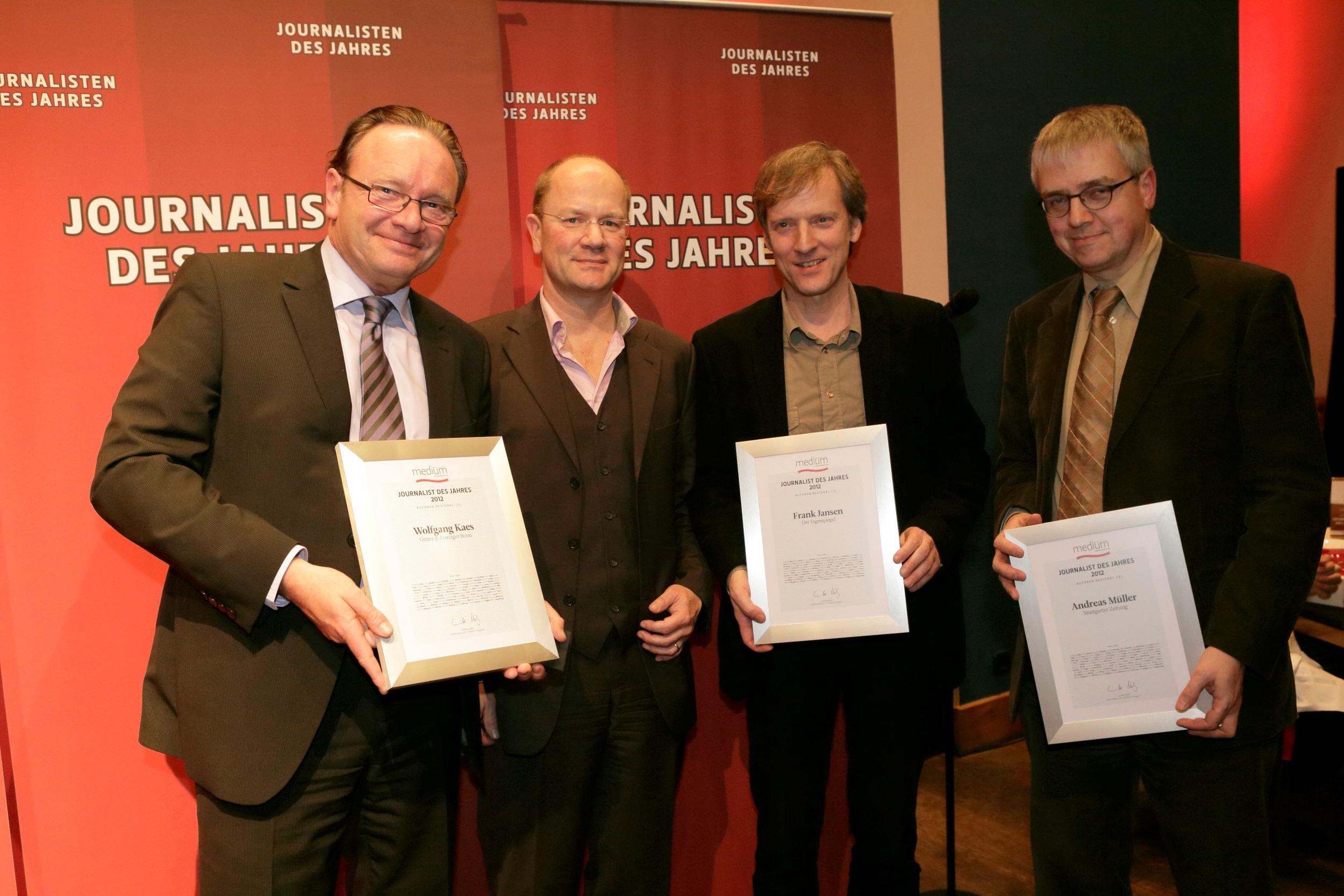 Wolfgang Kaes (Bonner Generalanzeiger), Autor (regional) des Jahres 2012