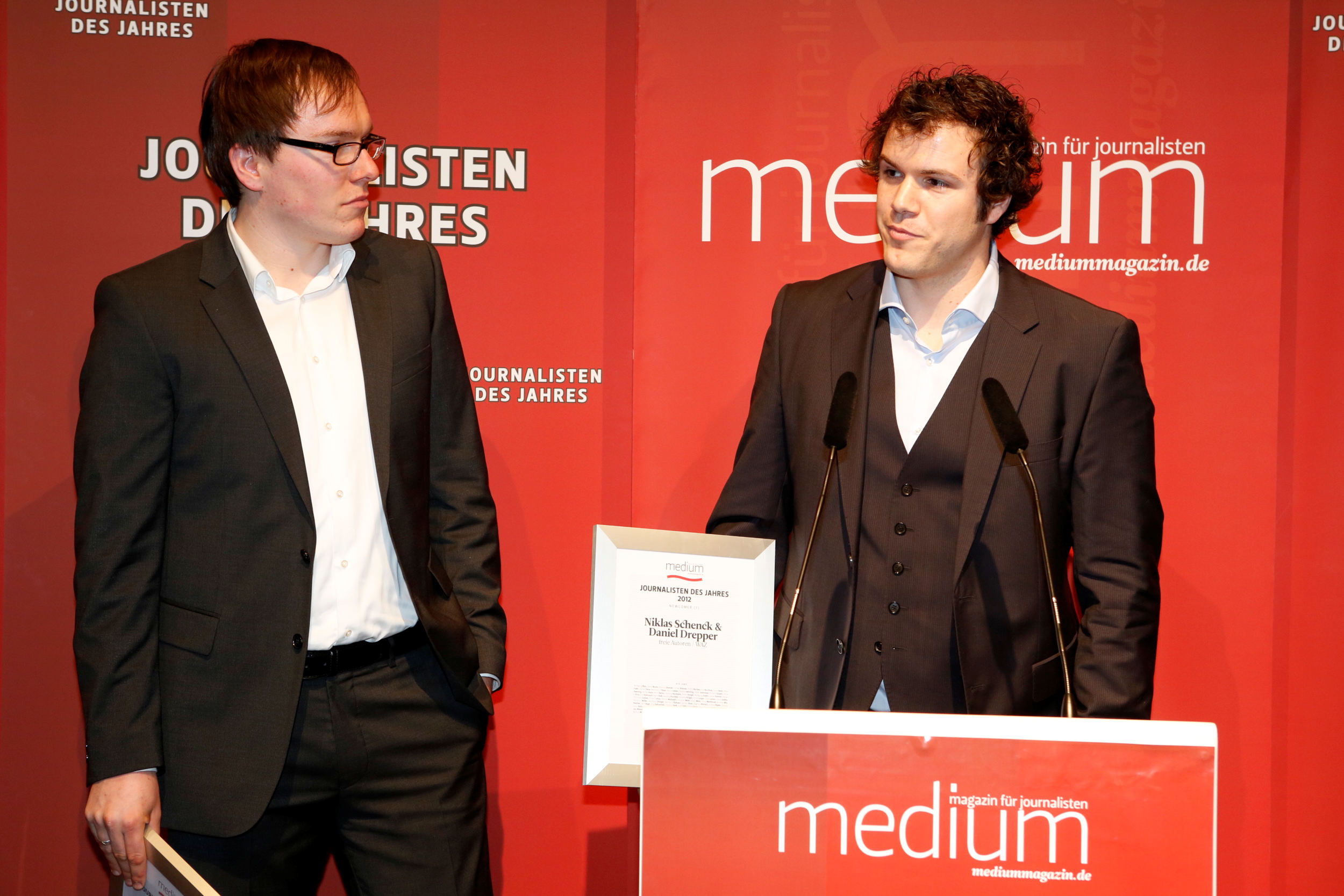 Daniel Drepper und Niklas Schenck, Newcomer des Jahres 2012