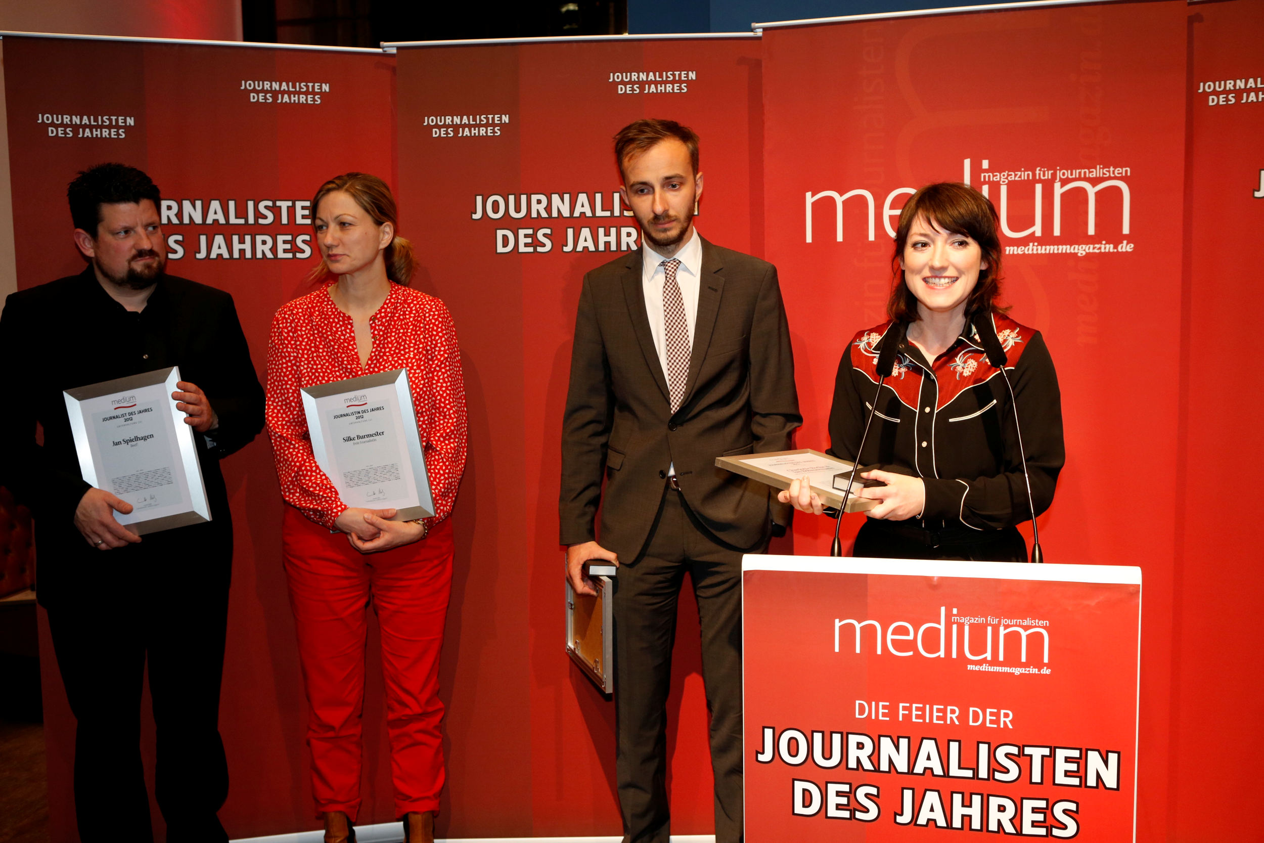 Charlotte Roche und Jan Böhmermann, Unterhaltungsjournalisten des Jahres 2012