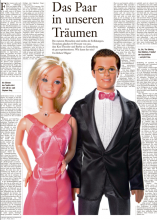 "Ken & Barbie Guttenberg" wie sie am 2.1.2011 in der FAS illustriert wurden