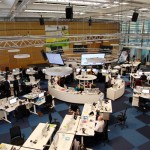 Der neues Newsroom der "Welt"-Gruppe in der Berliner Verlagszentrale. Foto: M.U.K. Lengemann