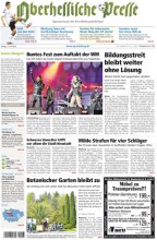 Der "duftende" Zeitungstitel der Oberhessischen Presse zum WM-Start