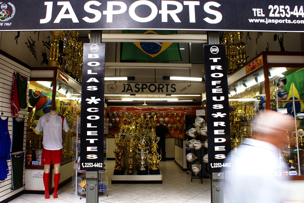 Ein Sportladen in Rio.