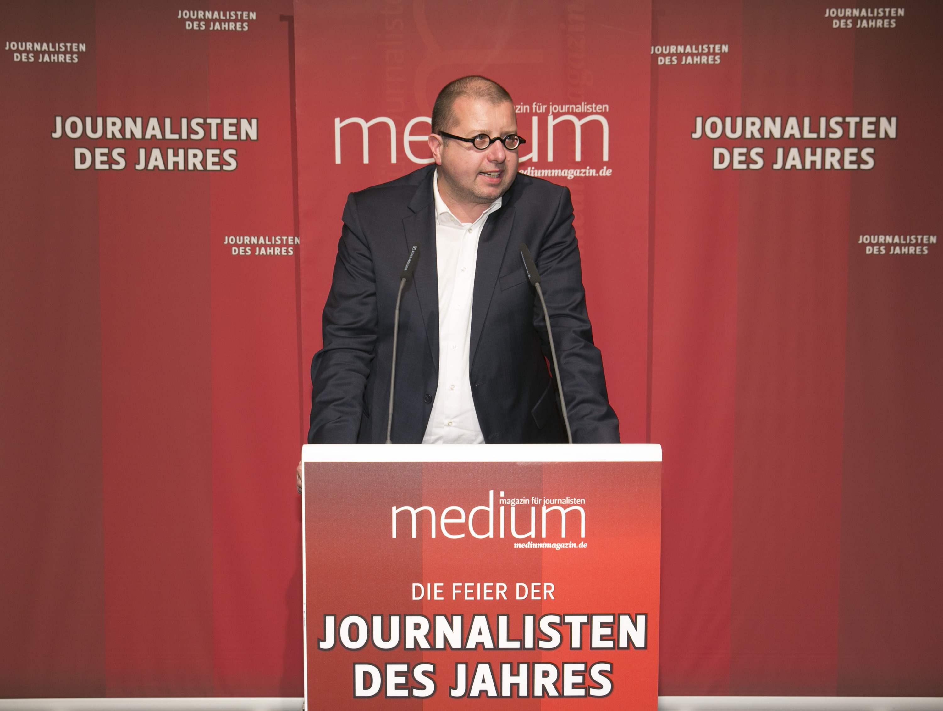 DEU, Berlin, 03.02.2014, medium magazin, Feier und Preisverleihung an die "Journalisten des Jahres 2013", Cafe im Zeughaus im Deutschen Historischen Museum, J. Braun (Laudator), 

[ (c) Wolfgang Borrs, Wiener Str. 11, D-10999 B e r l i n, Mobile +49.171.5332491, www.borrs.de, mail@borrs.de; ]