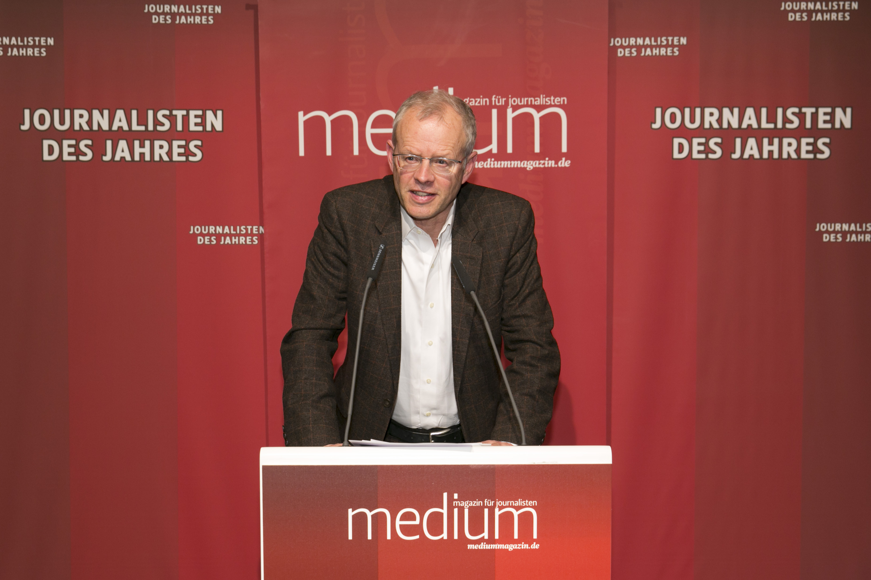 DEU, Berlin, 03.02.2014, medium magazin, Feier und Preisverleihung an die "Journalisten des Jahres 2013", Cafe im Zeughaus im Deutschen Historischen Museum, A. Wolfers (Laudator),

[ (c) Wolfgang Borrs, Wiener Str. 11, D-10999 B e r l i n, Mobile +49.171.5332491, www.borrs.de, mail@borrs.de; ]