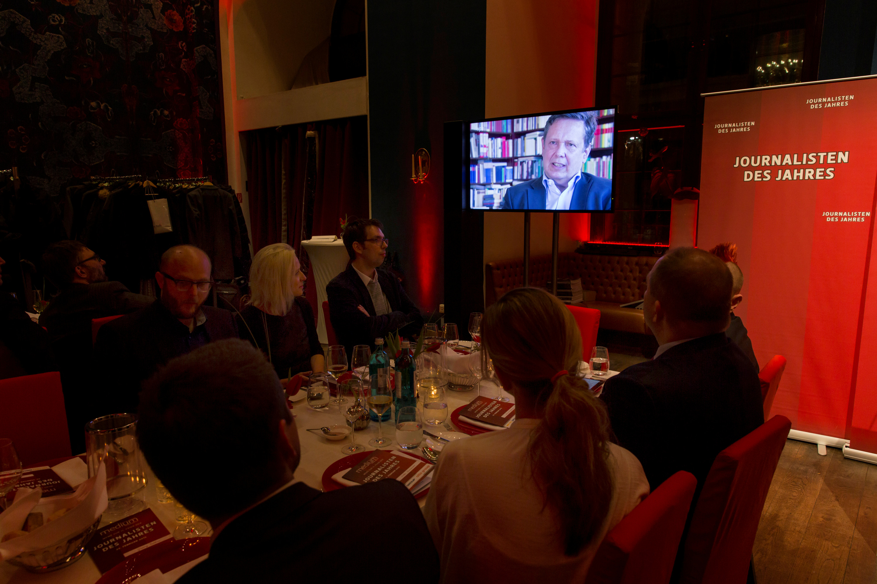 DEU, Berlin, 23.02.2015, medium magazin, Feier und Preisverleihung an die "Journalisten des Jahres 2014", Cafe im Zeughaus im Deutschen Historischen Museum, [ (c) Wolfgang Borrs, Wiener Str. 11, D-10999 B e r l i n, Mobile +49.171.5332491, www.borrs.de, mail@borrs.de; ]