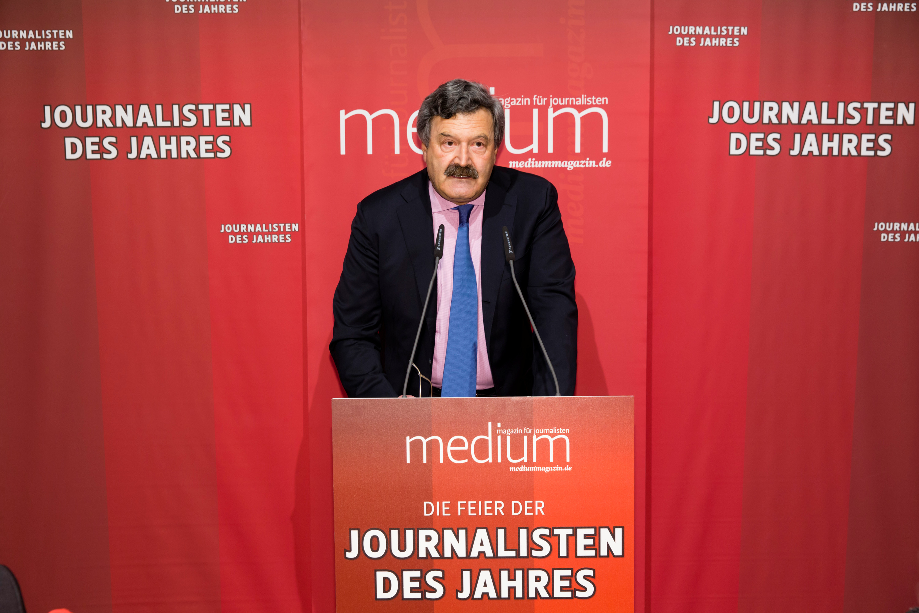 DEU, Berlin, 23.02.2015, medium magazin, Feier und Preisverleihung an die "Journalisten des Jahres 2014", Cafe im Zeughaus im Deutschen Historischen Museum, N. Brender (Laudator)[ (c) Wolfgang Borrs, Wiener Str. 11, D-10999 B e r l i n, Mobile +49.171.5332491, www.borrs.de, mail@borrs.de; ]