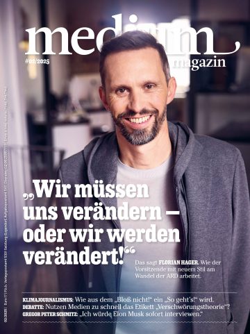 Medium Magazin 02 2025 Cover mit Florian Hager