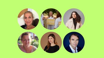 Susanne Schimansky (privat), Ina Krings (pricat), Samira El Hattab (Annika Fußwinkel, WDR), Sabine Morlon (privat), Elena Erdmann (Michael Pfister, Zeit Online und Dirk Kurbjuweit (David Maupile)