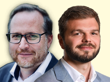 Tanjev Schultz, Foto: Journalistisches Seminar im Schlagabtausch mit Pascal Biedenweg, Foto: FUNKE Foto Services/Reto Klar