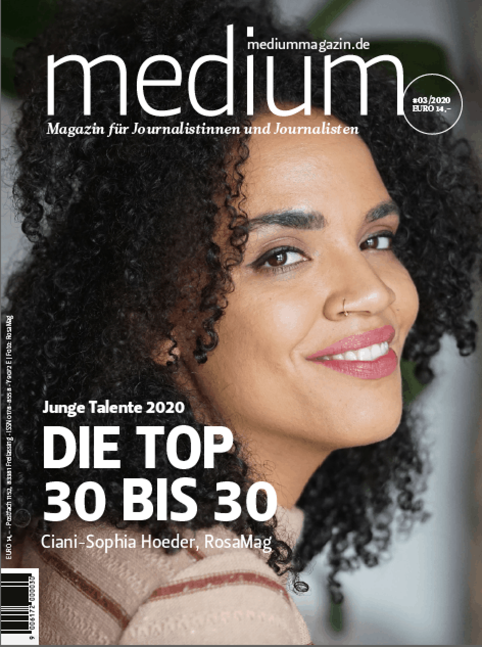 Die top 30 bis 30 im journalismus 2020 medium magazin